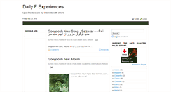 Desktop Screenshot of dfexperiences.blogspot.com