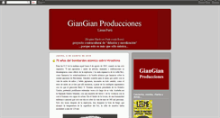 Desktop Screenshot of giangianproducciones.blogspot.com