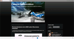 Desktop Screenshot of caminodemocratico.blogspot.com