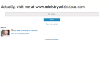 Tablet Screenshot of ministrysofabulous.blogspot.com