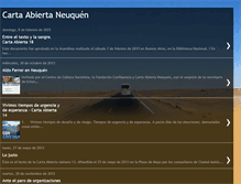 Tablet Screenshot of cartaabiertaneuquen.blogspot.com