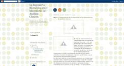 Desktop Screenshot of ingenieriabiomedicamedicina.blogspot.com