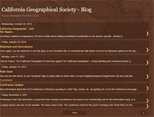Tablet Screenshot of californiageographicalsociety.blogspot.com