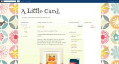 Desktop Screenshot of alittlecard.blogspot.com