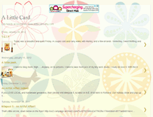 Tablet Screenshot of alittlecard.blogspot.com