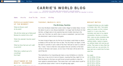 Desktop Screenshot of carriesworldblog.blogspot.com
