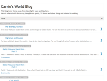 Tablet Screenshot of carriesworldblog.blogspot.com