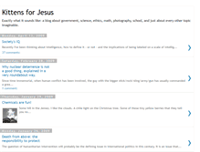 Tablet Screenshot of kittensforjesus.blogspot.com