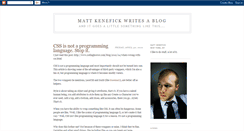 Desktop Screenshot of mattkenefick.blogspot.com