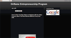 Desktop Screenshot of entrepreneurship-program.blogspot.com