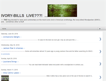 Tablet Screenshot of ivorybills.blogspot.com