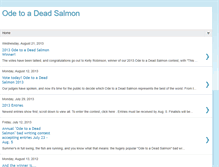 Tablet Screenshot of odetoadeadsalmon.blogspot.com
