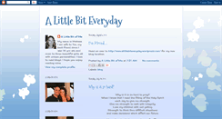Desktop Screenshot of alittlebiteveryday.blogspot.com