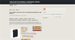 Desktop Screenshot of externalharddrive500gb.blogspot.com