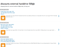 Tablet Screenshot of externalharddrive500gb.blogspot.com