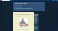 Desktop Screenshot of globalwarmingmatters.blogspot.com