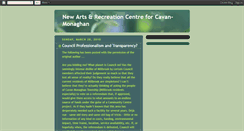 Desktop Screenshot of newartsandreccentreforcavanmonaghan.blogspot.com
