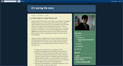 Desktop Screenshot of elsboringlifestory.blogspot.com