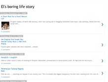 Tablet Screenshot of elsboringlifestory.blogspot.com