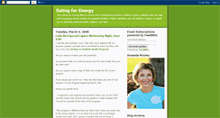 Desktop Screenshot of eatingforenergy.blogspot.com