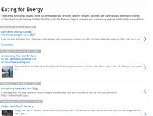 Tablet Screenshot of eatingforenergy.blogspot.com