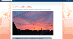 Desktop Screenshot of enviromommy.blogspot.com