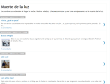 Tablet Screenshot of muertedelaluz.blogspot.com