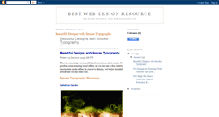 Desktop Screenshot of bestwebdesignresource.blogspot.com