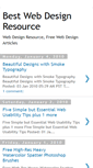 Mobile Screenshot of bestwebdesignresource.blogspot.com