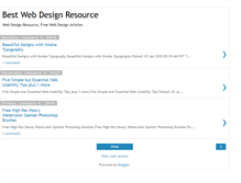 Tablet Screenshot of bestwebdesignresource.blogspot.com