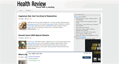 Desktop Screenshot of healthreview4u.blogspot.com
