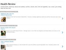 Tablet Screenshot of healthreview4u.blogspot.com