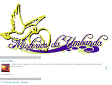 Tablet Screenshot of misterioumbanda.blogspot.com