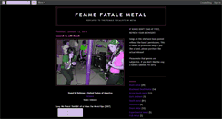 Desktop Screenshot of goddessesofmetal.blogspot.com