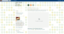 Desktop Screenshot of cisdmusictherapy.blogspot.com