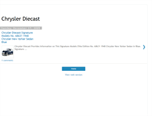 Tablet Screenshot of chrysler-diecast.blogspot.com