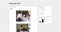 Desktop Screenshot of kittycatzclub.blogspot.com