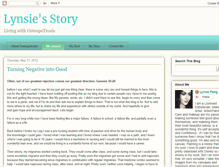 Tablet Screenshot of lynsies-story.blogspot.com