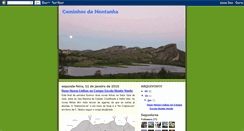 Desktop Screenshot of caminhosmontanhismo.blogspot.com