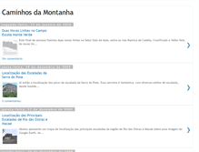 Tablet Screenshot of caminhosmontanhismo.blogspot.com