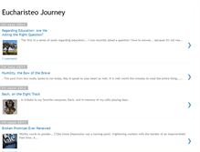 Tablet Screenshot of eucharisteojourney.blogspot.com