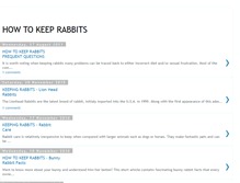 Tablet Screenshot of keepingrabbits.blogspot.com