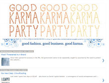 Tablet Screenshot of goodkarmaparty.blogspot.com