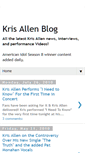 Mobile Screenshot of kris-allen-blog.blogspot.com
