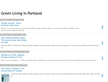 Tablet Screenshot of greenlivinginportland.blogspot.com