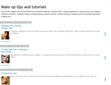 Tablet Screenshot of makeup-artistry-tips.blogspot.com