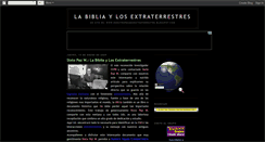 Desktop Screenshot of labibliaylosextraterrestres.blogspot.com