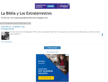 Tablet Screenshot of labibliaylosextraterrestres.blogspot.com