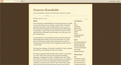 Desktop Screenshot of nazareneroundtable.blogspot.com