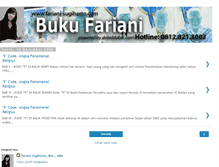 Tablet Screenshot of bukubukufarianifariani.blogspot.com